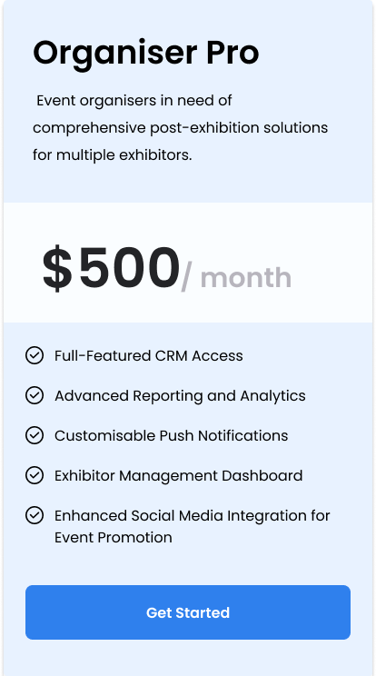 Essential Exhibitor Package